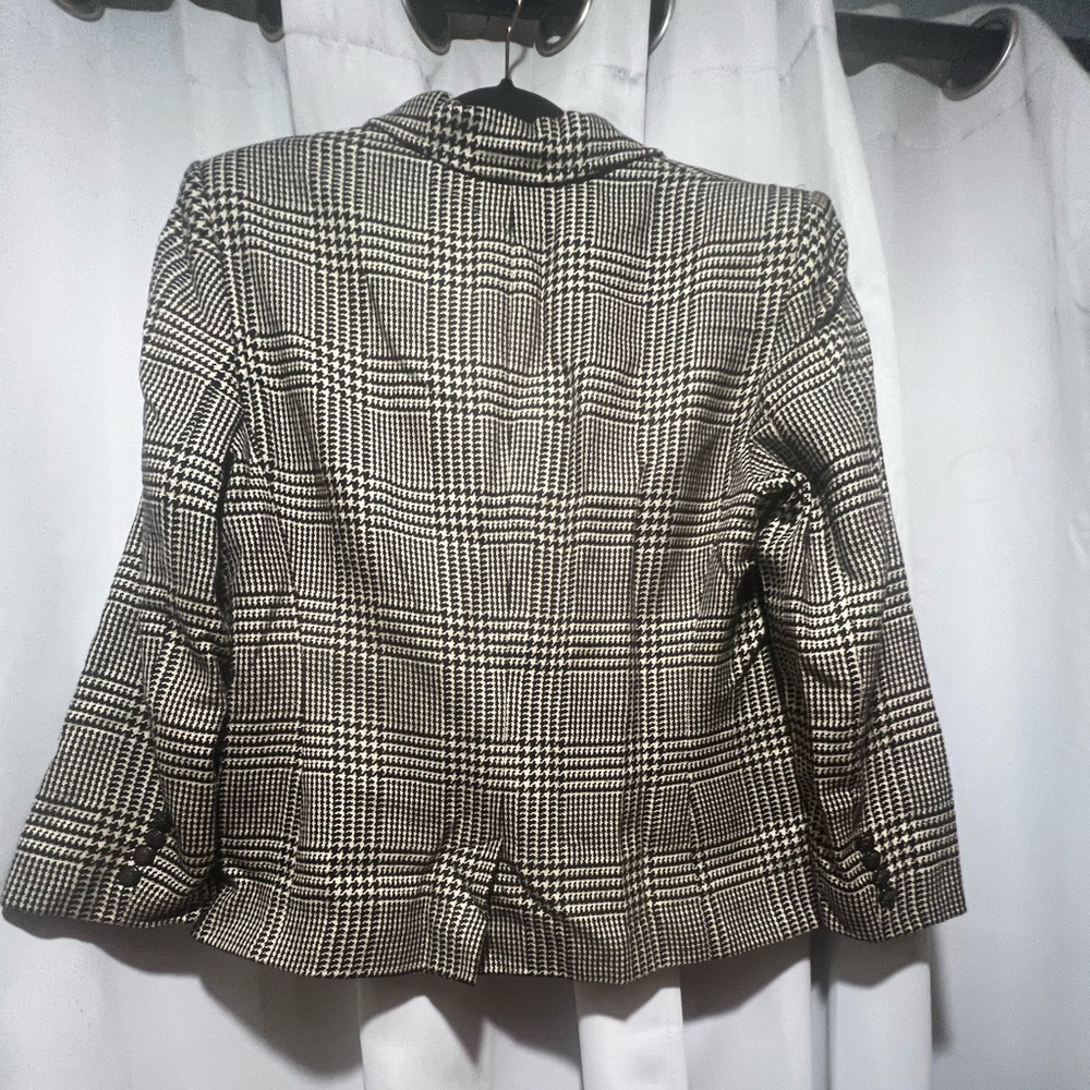 Ralph Lauren Black and White Blazer Tailored Suit Jacket - Picture 5 of 7
